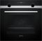 Духова шафа Siemens електрична, 66л, A, дисплей, конвекція, телескопічні направляючі, чорний