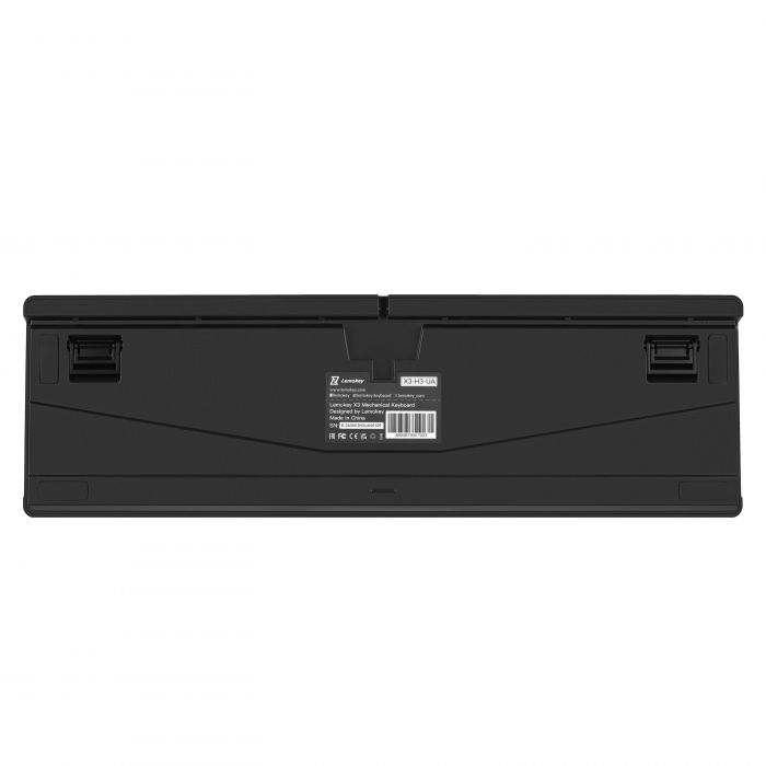 Клавіатура механічна Lemokey  X3 104Key, Keychron Brown, USB-A, QMK/VIA, Hot-Swap, EN/UKR, RGB, чорний