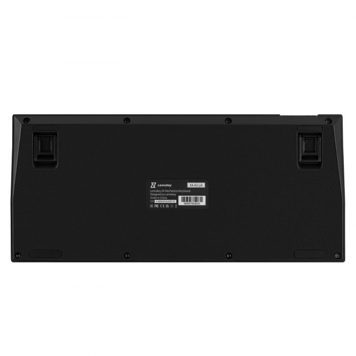 Клавіатура механічна Lemokey  X4 84Key, Keychron Brown, USB-A, QMK/VIA, EN/UKR, Red led, чорний