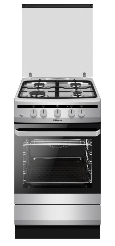 Плита Hansa газова, 60л, 50x60см, чавун, нерж