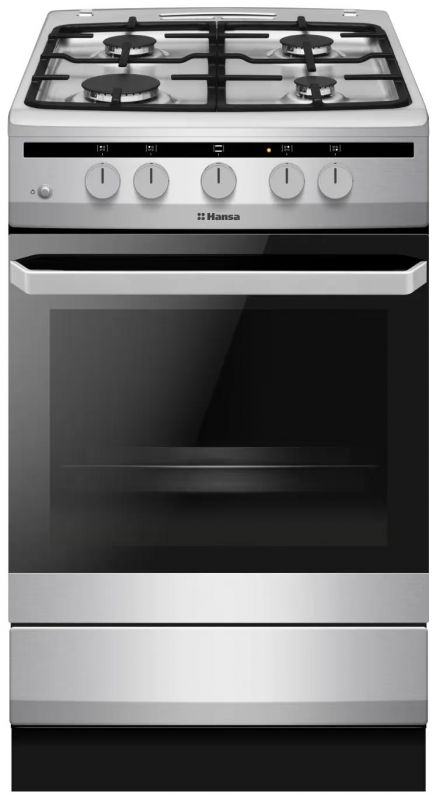 Плита Hansa газова, 60л, 50x60см, чавун, нерж