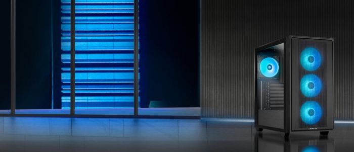 Корпус CHIEFTEC Gaming Hunter 3, без БЖ, 2xUSB3.0, 1xUSB3.2 Gen2 Type-C, 4x120мм ARGB, VGA 425мм, LCS ready, TG Side panel, EATX, чорний