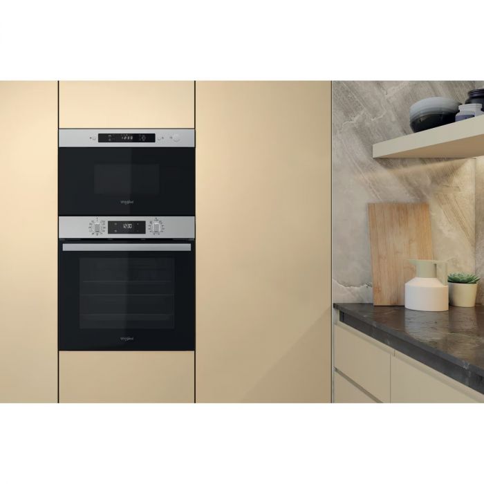 Мікрохвильова піч Whirlpool вбудована, 22л, електронне упр., 750Вт, дисплей, нерж