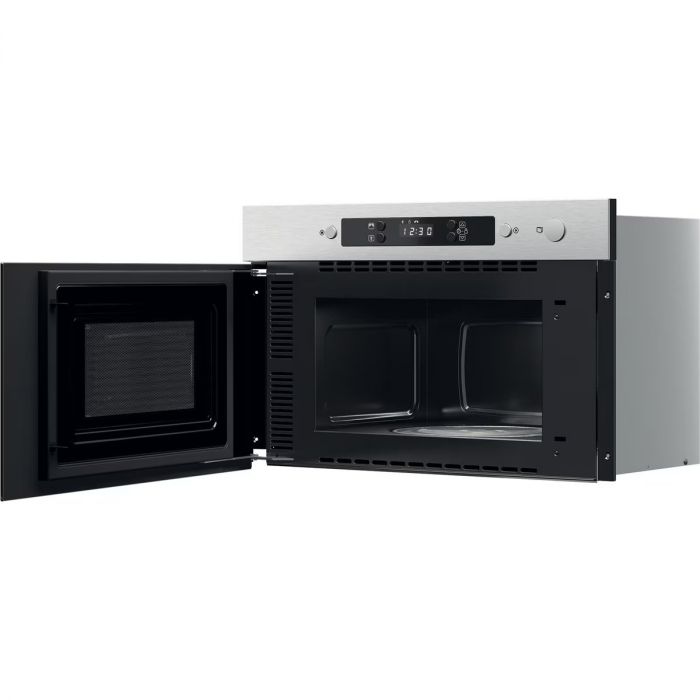 Мікрохвильова піч Whirlpool вбудована, 22л, електронне упр., 750Вт, дисплей, нерж
