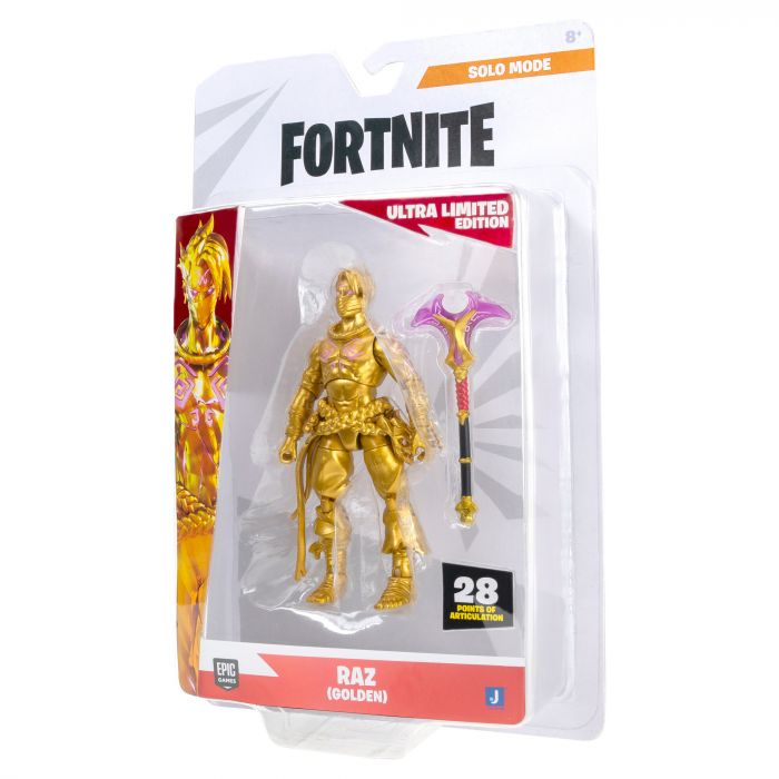 Колекційна фігурка Fortnite Solo Mode Raz (Golden) (Ultra Limited Edition), 10см