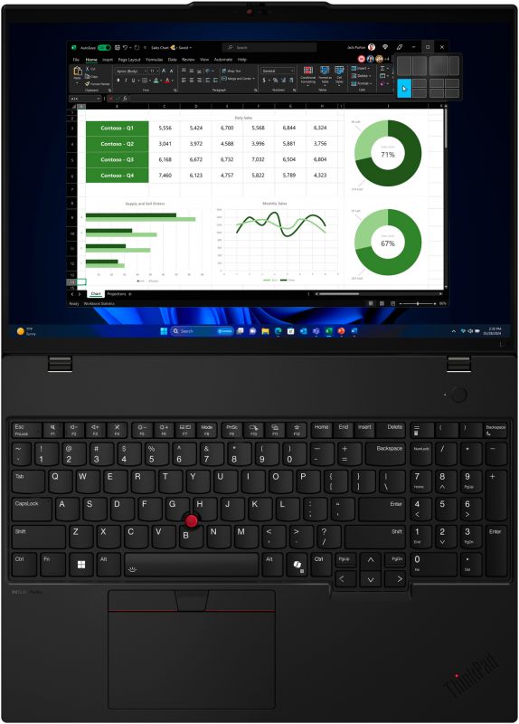 Ноутбук Lenovo ThinkPad L16-G1 16" WUXGA IPS AG, AMD R7-7735U, 32GB, F1TB, UMA, DOS, чорний