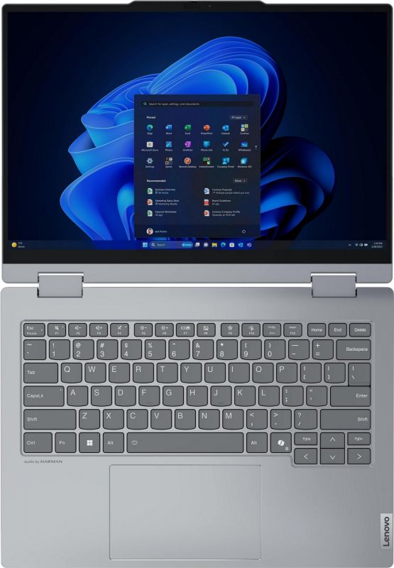 Ноутбук Lenovo ThinkBook 14 2-in-1-G4 14" WUXGA IPS Touch, Intel U7-155H, 32GB, F1TB, UMA, Win11P, сріблястий