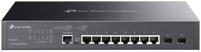Комутатор TP-LINK SG3210 8xGE, 2xSFP, Керований L2+