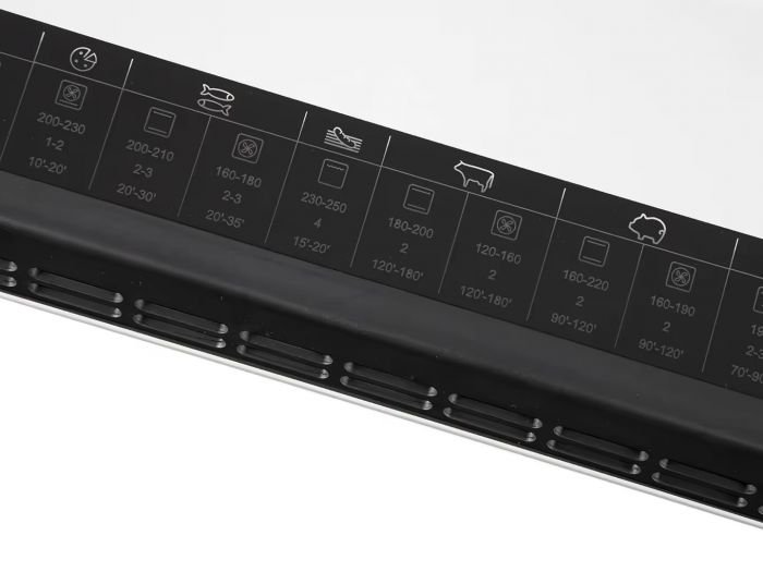 Плита Hansa комбінована, 65л, 50x60см, дисплей, конвекція, чавун, білий