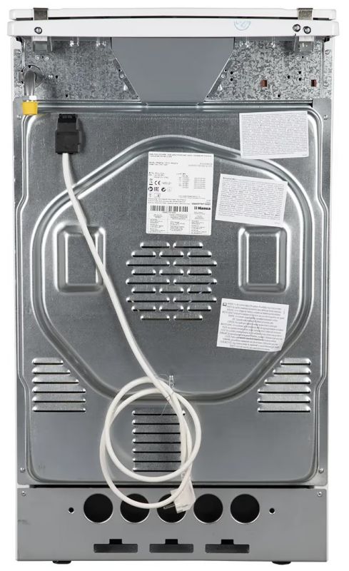 Плита Hansa комбінована, 65л, 50x60см, дисплей, конвекція, чавун, білий