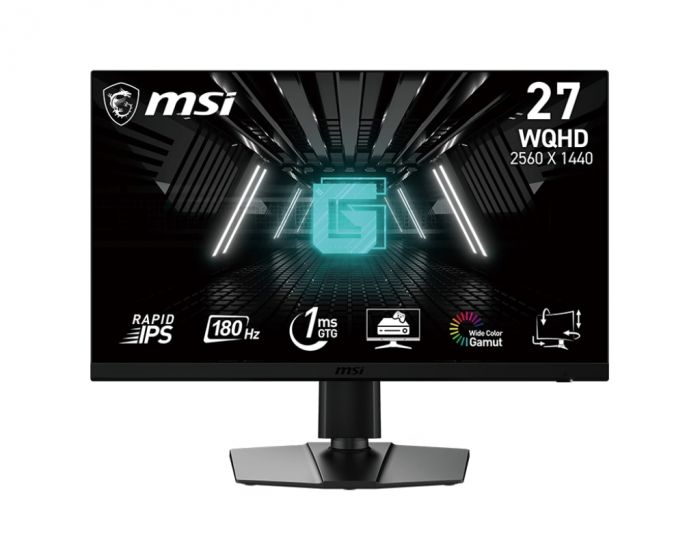 Монітор MSI 27" G272QPF-E2 2xHDMI, DP, Audio, IPS, 2560x1440, 180Hz, 1ms, sRGB 125%, FreeSync, Pivot