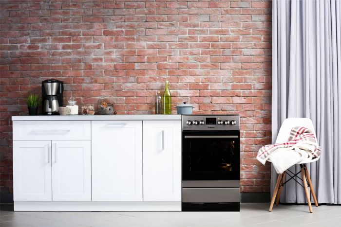 Плита Hansa комбінована, 65л, 50x60см, дисплей, конвекція, чавун, нерж