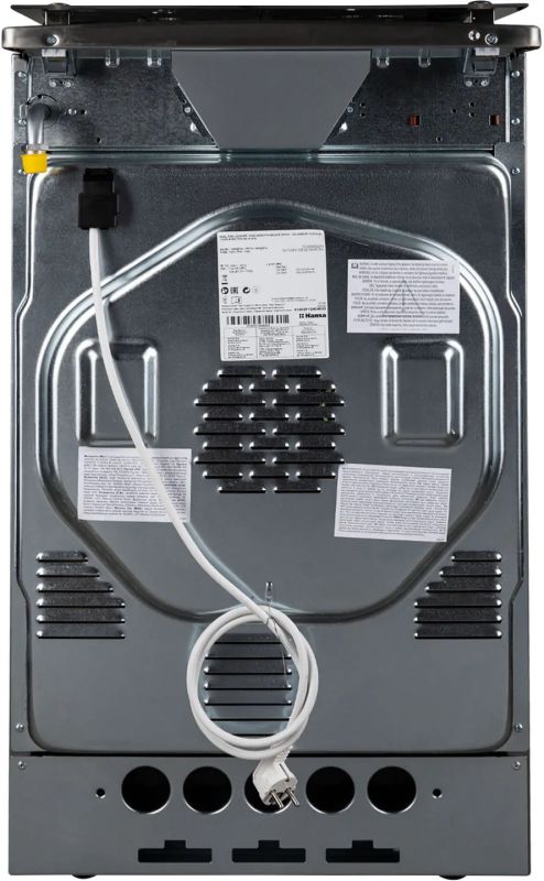 Плита Hansa комбінована, 65л, 50x60см, дисплей, конвекція, чавун, нерж