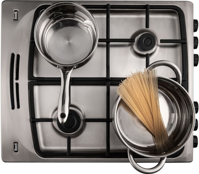 Плита Hansa комбінована, 65л, 50x60см, дисплей, конвекція, чавун, нерж