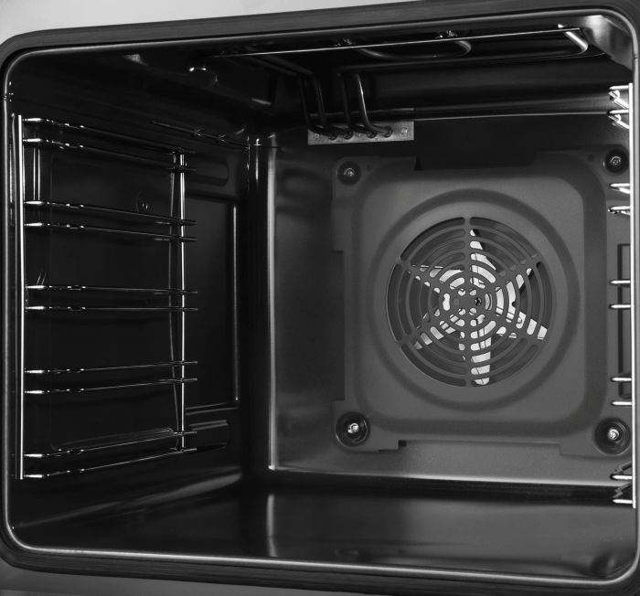 Плита Hansa комбінована, 65л, 50x60см, дисплей, конвекція, чавун, білий