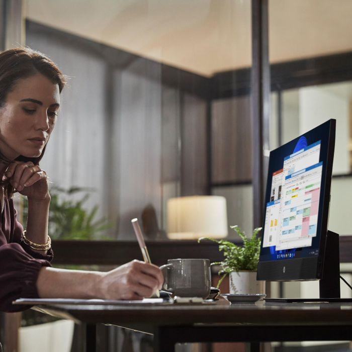 Комп'ютер персональний моноблок HP ProOne 440-G9 23.8" FHD IPS AG, Intel i5-13500T, 16GB, F512GB, UMA, WiFi, кл+м, 3р, DOS, чорний