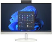 Комп'ютер персональний моноблок HP 245-G10 23.8" FHD IPS AG, AMD R5-7520U, 16GB, F512GB, UMA, WiFi, кл+м, 3р, DOS, білий