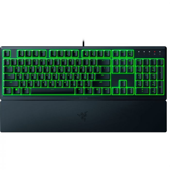 Клавіатура мембранна Razer Ornata V3 X 104key, USB-A, EN/UK, RGB, чорний