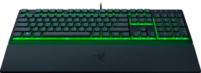 Клавіатура мембранна Razer Ornata V3 X 104key, USB-A, EN/UK, RGB, чорний
