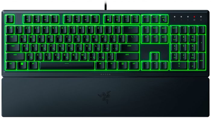 Клавіатура мембранна Razer Ornata V3 X 104key, USB-A, EN/UK, RGB, чорний