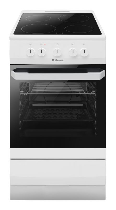 Плита Hansa електрична склокерамічна, 67л, 50x60см, білий
