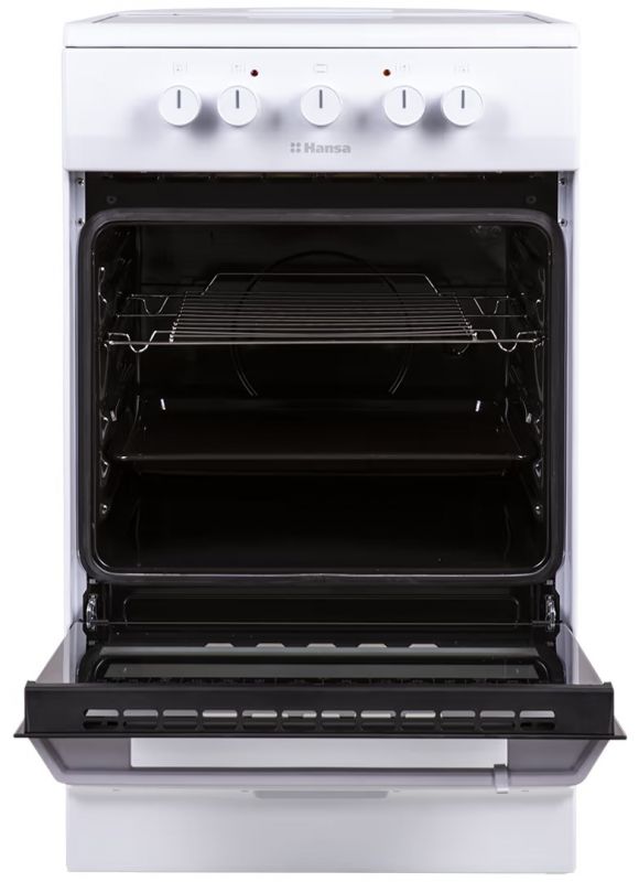 Плита Hansa електрична склокерамічна, 67л, 50x60см, білий