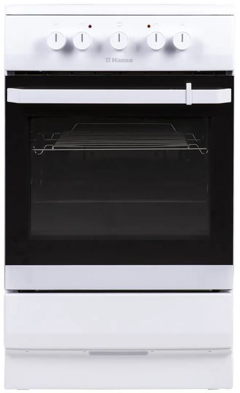 Плита Hansa електрична склокерамічна, 67л, 50x60см, білий