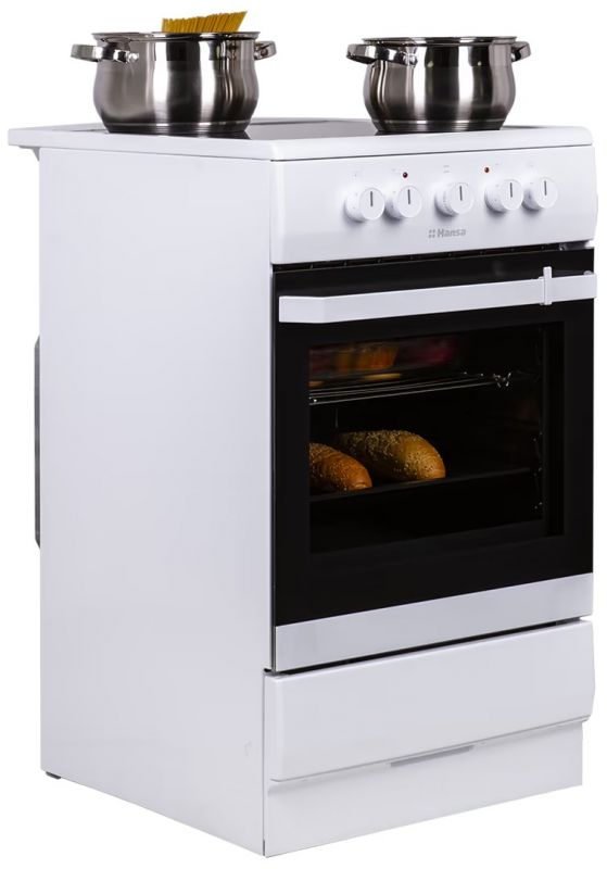 Плита Hansa електрична склокерамічна, 67л, 50x60см, білий