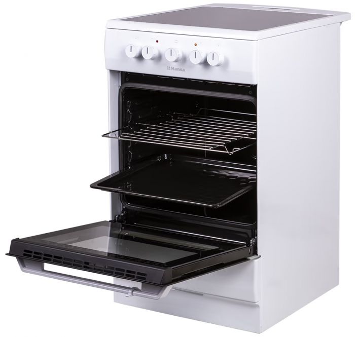 Плита Hansa електрична склокерамічна, 67л, 50x60см, білий