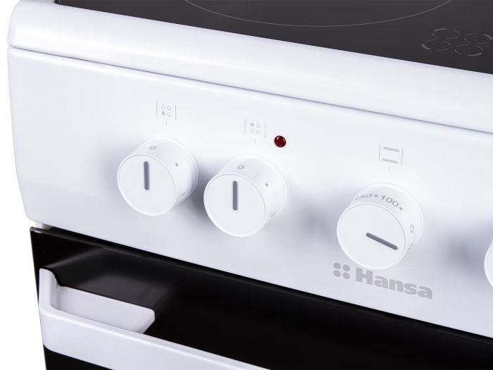 Плита Hansa електрична склокерамічна, 67л, 50x60см, білий