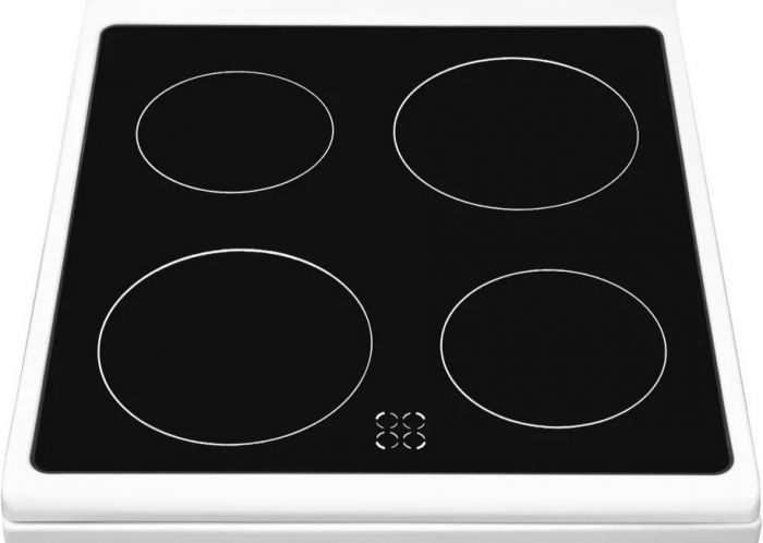 Плита Hansa електрична склокерамічна, 62л, 50x60см, дисплей, конвекція, білий