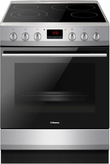 Плита Hansa електрична склокерамічна, 65л, 60x60см, дисплей, конвекція, нерж