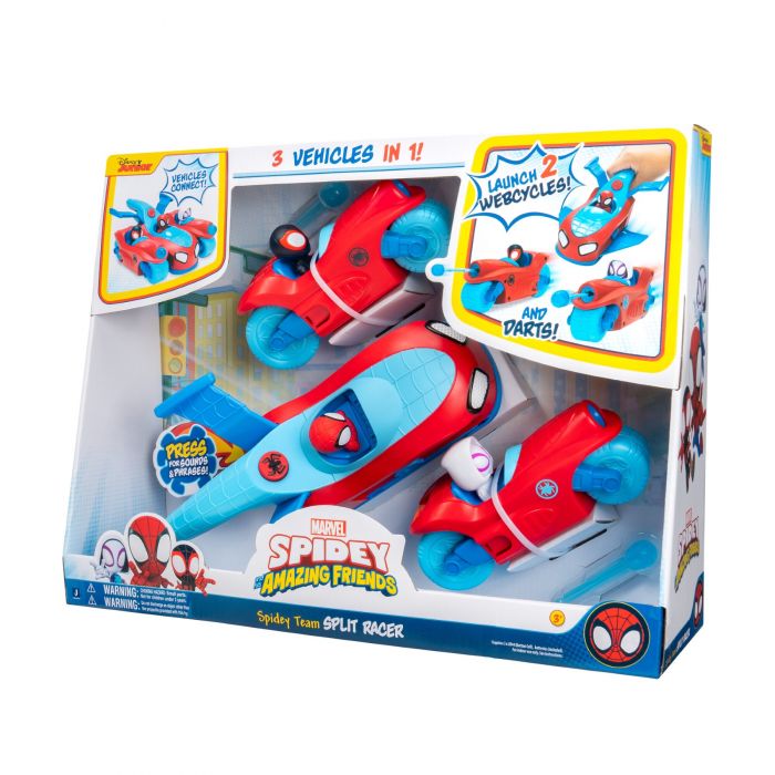 Ігровий набір 3 в 1 Spidey Deluxe Feature Vehicle Спліт команда Спайді (Spidey Team Split Racer)
