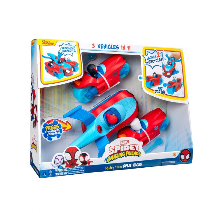 Ігровий набір 3 в 1 Spidey Deluxe Feature Vehicle Спліт команда Спайді (Spidey Team Split Racer)