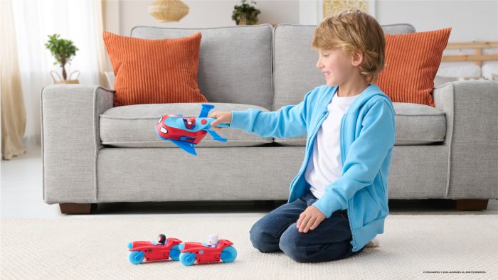 Ігровий набір 3 в 1 Spidey Deluxe Feature Vehicle Спліт команда Спайді (Spidey Team Split Racer)