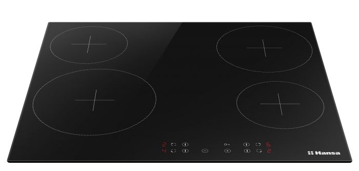 Комплект Hansa (духовка електрична + поверхня склокерамічна), чорний