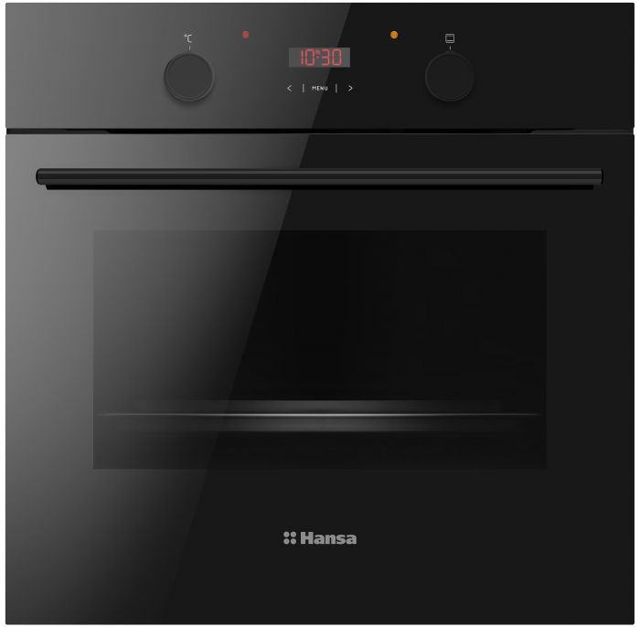 Комплект Hansa (духовка електрична + поверхня склокерамічна), чорний