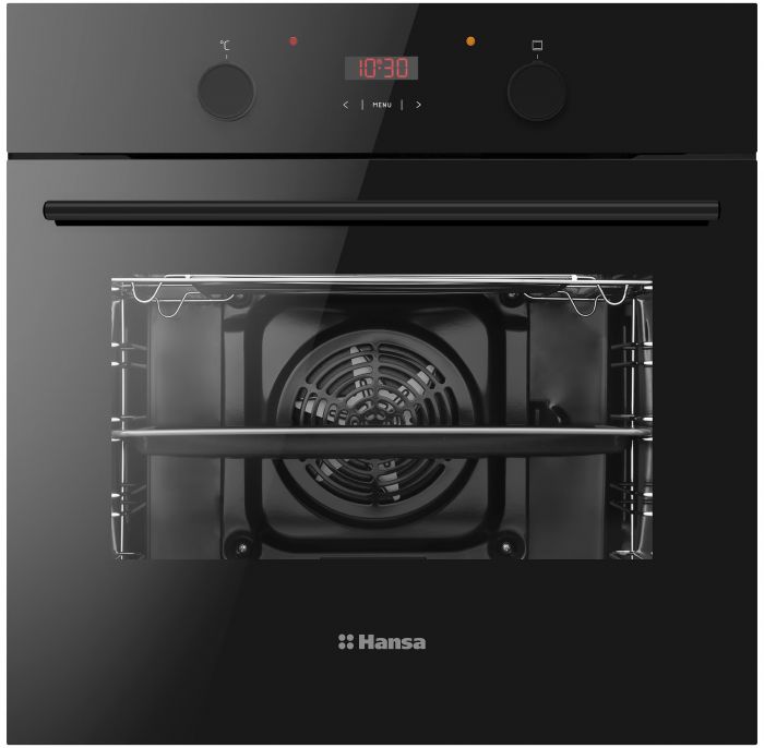 Комплект Hansa (духовка електрична + поверхня склокерамічна), чорний