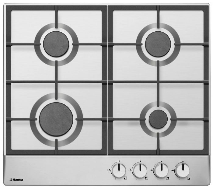 Комплект Hansa (духовка електрична + поверхня газова), чорний+нерж