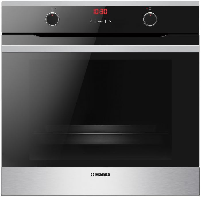 Комплект Hansa (духовка електрична + поверхня газова), чорний+нерж