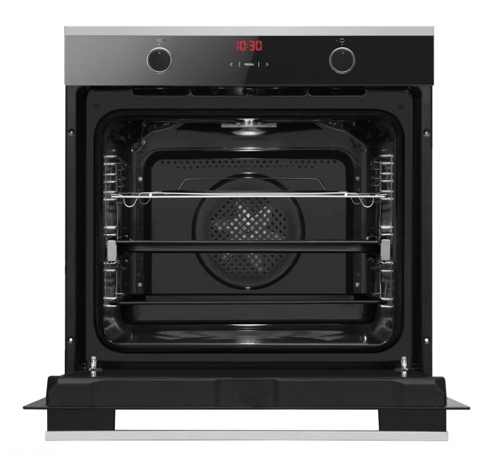 Комплект Hansa (духовка електрична + поверхня газова), чорний+нерж