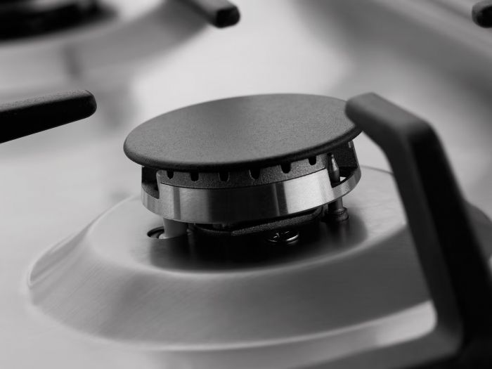 Комплект Hansa (духовка електрична + поверхня газова), чорний+нерж