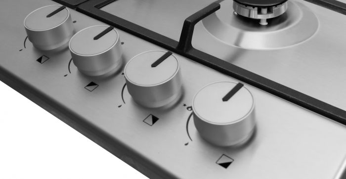 Комплект Hansa (духовка електрична + поверхня газова), чорний+нерж