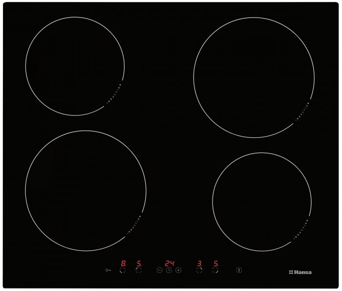 Комплект Hansa (духовка електрична + поверхня індукційна), чорний