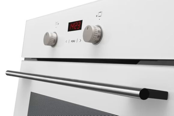 Духова шафа Hansa електрична, 65л, A, дисплей, конвекція, білий