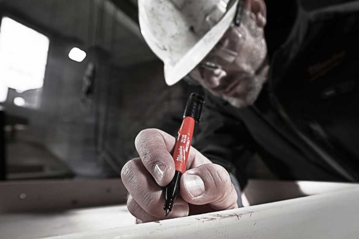 Маркер Milwaukee InkZAll набір 4 шт, водостійкий, чорний