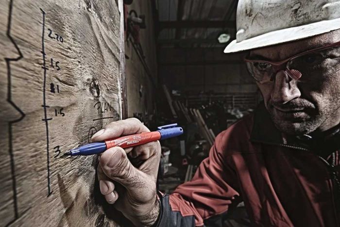 Маркер Milwaukee InkZAll набір 4 шт, синій/червоний/зелений/чорний