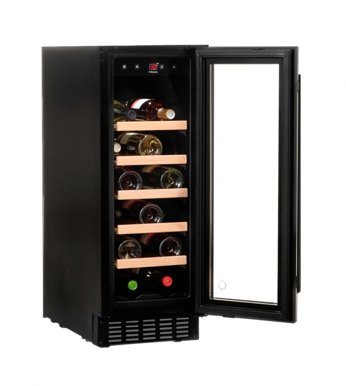Холодильник Hansa для вина, 82x29.5х61.5, холод.відд.-63л, зон - 1, бут-20, ST, дисплей, чорний