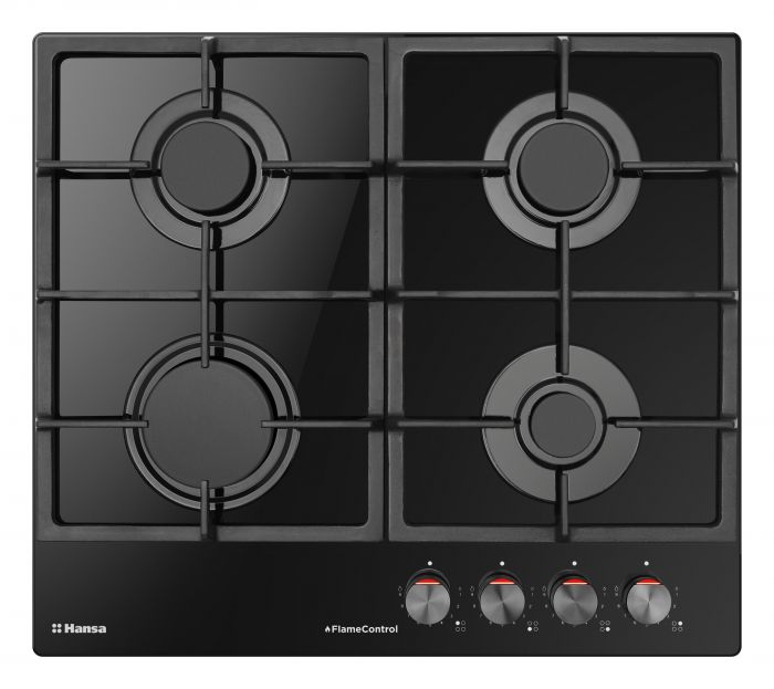 Варильна поверхня Hansa газова, 59см, чавун, чорний