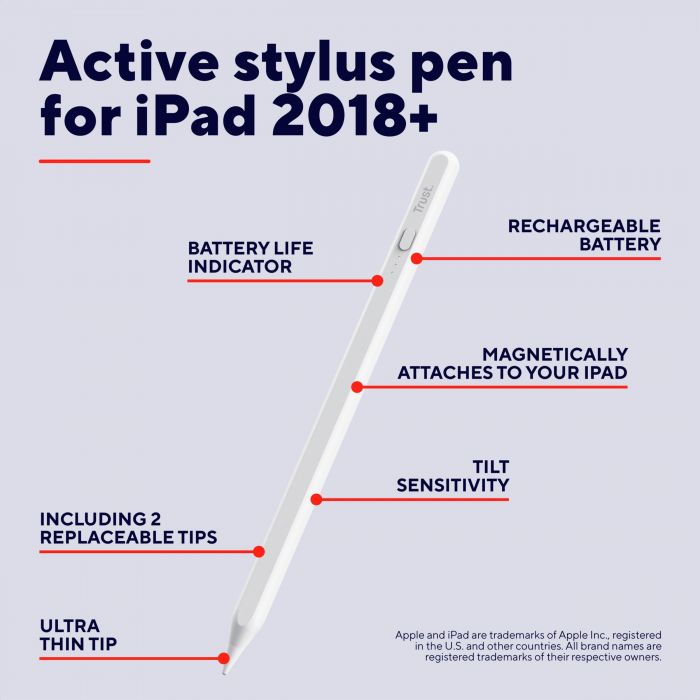 Cтилус Trust Kyna, білий